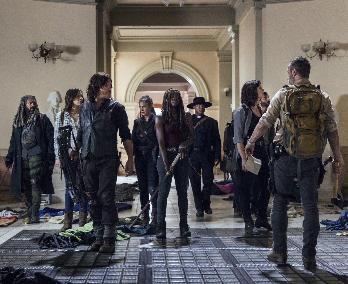 TWDUniverse__'s tweet photo. #TWD9 @wwwbigbaldhead @DanaiGurira @LaurenCohan @kharypayton @PollyAMcIntosh #andrewlincoln #sethgilliam @iamAvi_Nash @mcbridemelissa 📷 Van Redin/AMC #TWD #TWDS10 #TWD10 #TheWalkingDead #TWDFamily #FearTWD #FTWD #FTWDS5 #TalkingDead #TWDRewards #FTWDFamily @WalkingDead_AMC https://t.co/YYu3vlzE7Y