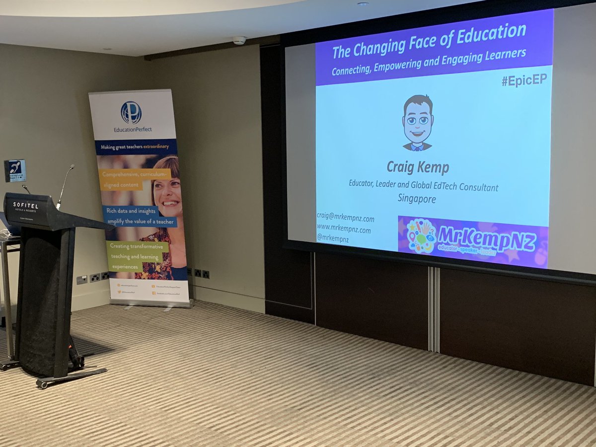 mrkempnz's tweet photo. Excited to be keynoting #EpicEP this morning in Sydney, Australia. Looking forward to a day of learning with some inspirational educators #aussieED @educationperf https://t.co/80EszY1H90