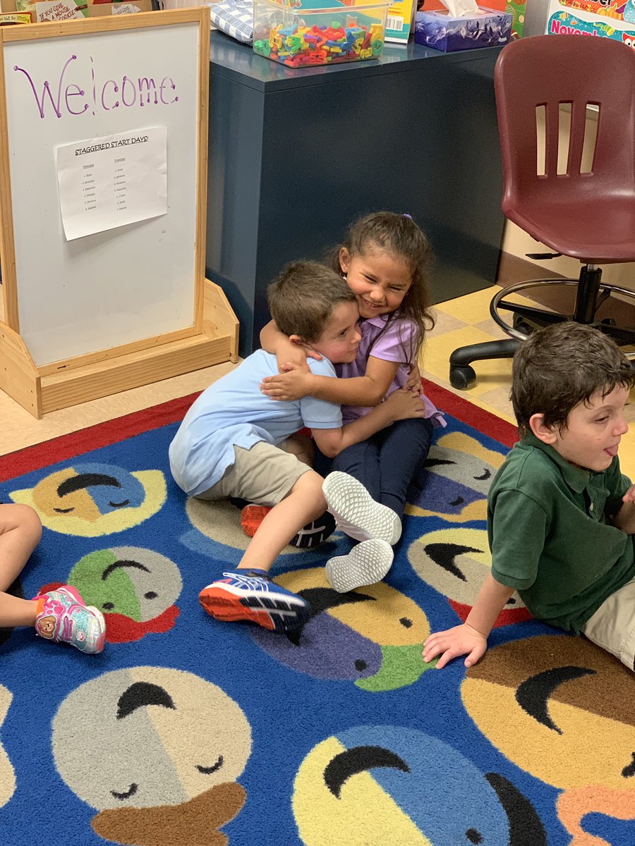 Michelle A. Navetta (@michellenavetta) on Twitter photo First day w/ a full class of brand new #JrRoadRunnerS.
#MissNavettasClass got through a whole circle of morning greetings, “Good Morning, how would you like to be greeted?”
Pretty sure my favorite is the #BaymaxFistBump #BaLaLaLaLa
#HagenHeroes #GoalsPBC #SEL <a href="/SoftballMommy11/">Dr Bernie Standish</a> First day w/ a full class of brand new #JrRoadRunnerS.
#MissNavettasClass got through a whole circle of morning greetings, “Good Morning, how would you like to be greeted?”
Pretty sure my favorite is the #BaymaxFistBump #BaLaLaLaLa
#HagenHeroes #GoalsPBC #SEL <a href="/SoftballMommy11/">Dr Bernie Standish</a>