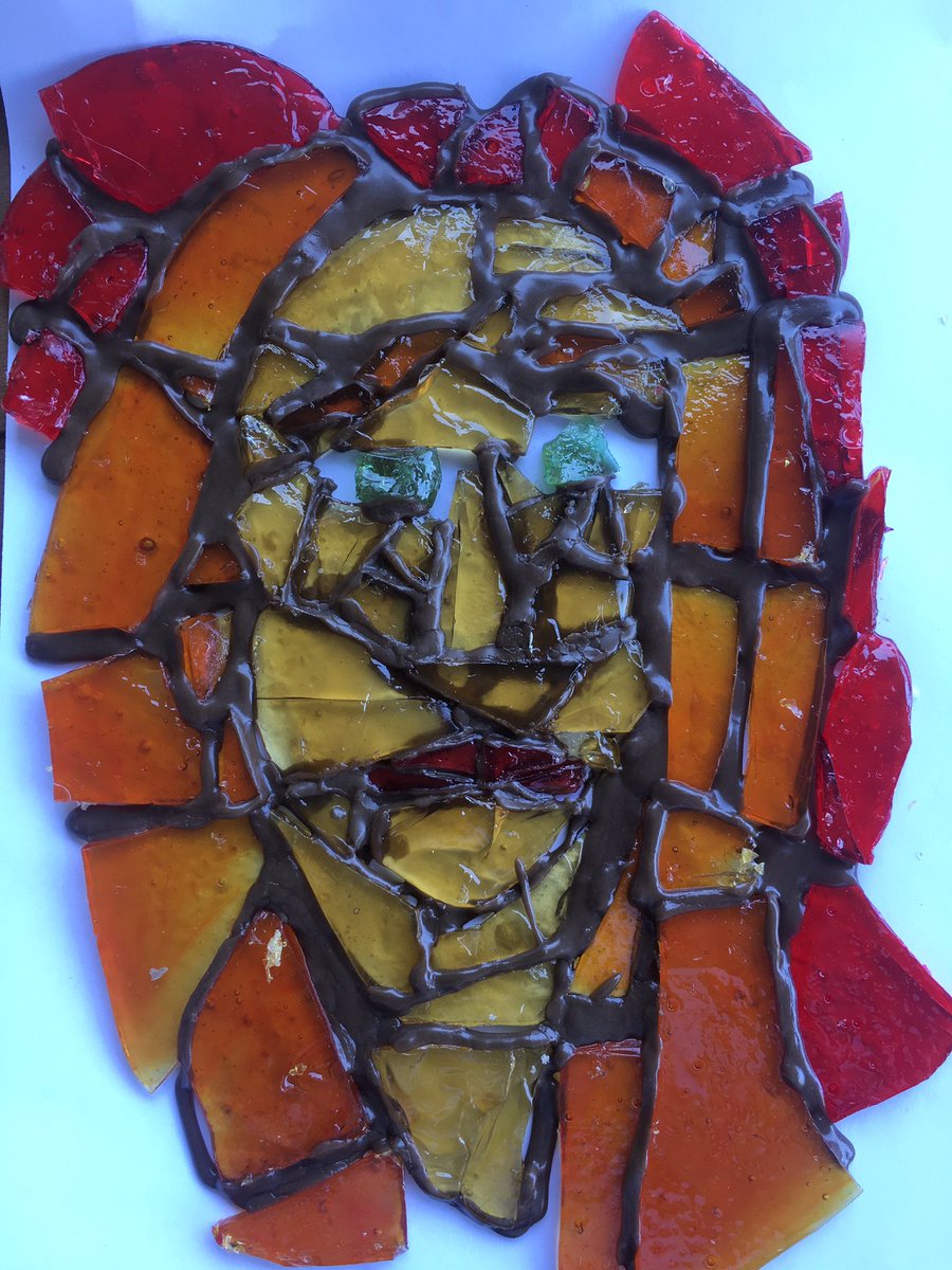 hannah_bean5's tweet photo. @Jenna_Marbles I tried to make a stained glass portrait of you out of candy glass... Can you do better? https://t.co/vtwXkvosmJ