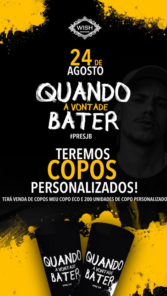 formaturasjb's tweet photo. BOA NOITE ANJINHOS, 10 DIAS NOS SEPARAM DA MELHOR #PRESJB COM O LINDO @pkfreestyleiro 🔥😜
Teremos a venda de 200 copos lindinhoss personalizados, da eco copo. Por isso, chegue cedo! E se tu ainda não garantiu teu ingresso chama um formando e n fica de fora. Vai estar imPKavel https://t.co/FYuur79ji3