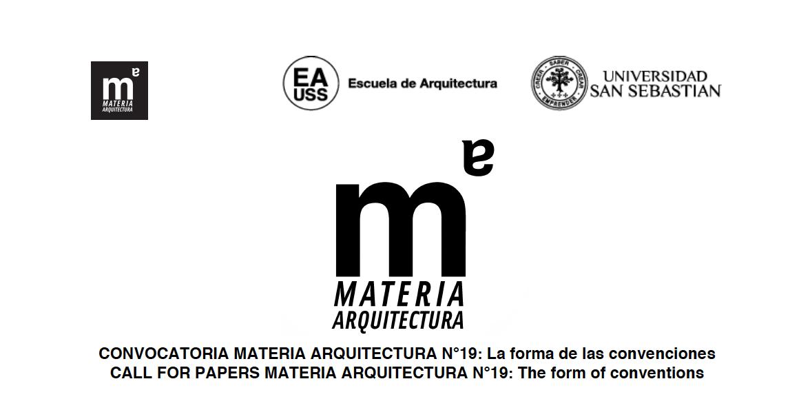 #opencall <a href="/revistamateria/">Materia Arquitectura</a> #19 "The Form of conventions” Guest editor: Gonzalo Carrasco. Submission deadline (extended): August 28th. Download full info: bit.ly/2ZMgBuP #architecture