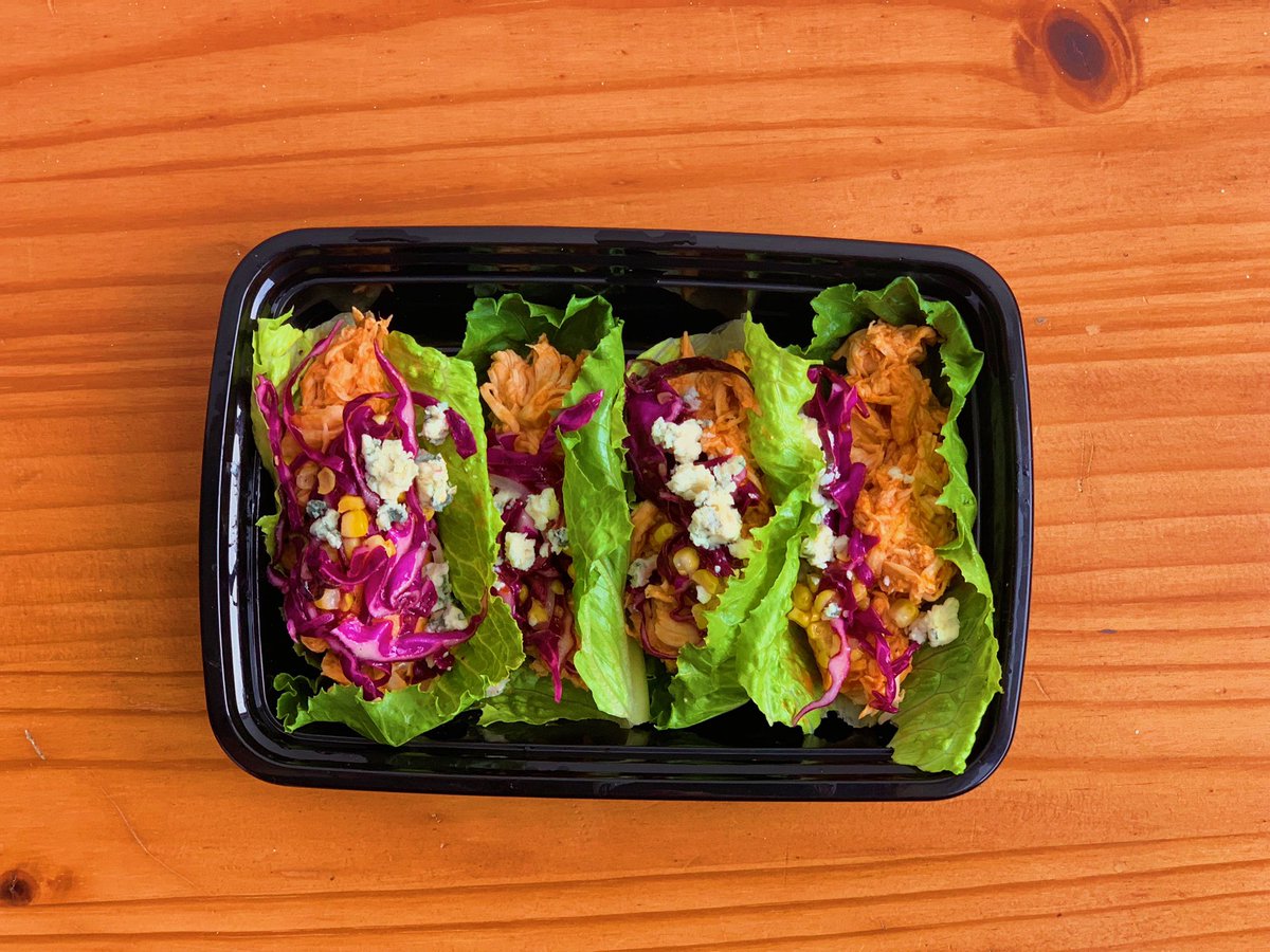 packedct's tweet photo. Our Buffalo Chicken Lettuce Wraps have been our customers #1 choice! Give it a try, We’re still doing 5 meals for $5 for a limited time only so take advantage! Refer a friend and get 15% off your next weeks order with code 15FORU (only valid for people who are already subscribed) https://t.co/u1UK775xCs