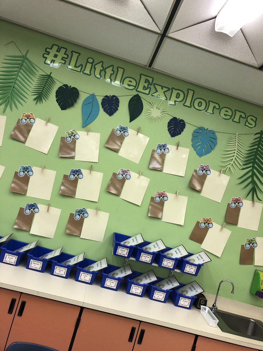 I am so excited! Classroom setup is in full swing, preparing for our Safari Learning Adventure with all my #LittleExplorers! 🐅🐘💛🦒🦓