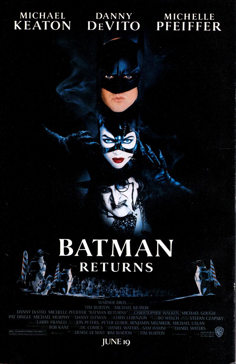 comicbookads's tweet photo. Batman Returns ad 1992
June @MichaelKeaton #MichaelKeaton #michellephifer #DannyDeVito @DannyDeVito
#Batman
#BatmanReturns @TimBurton_JP #TimBurton #Penguins #filmposters #Comicbookad https://t.co/Fzw4qvI4ac