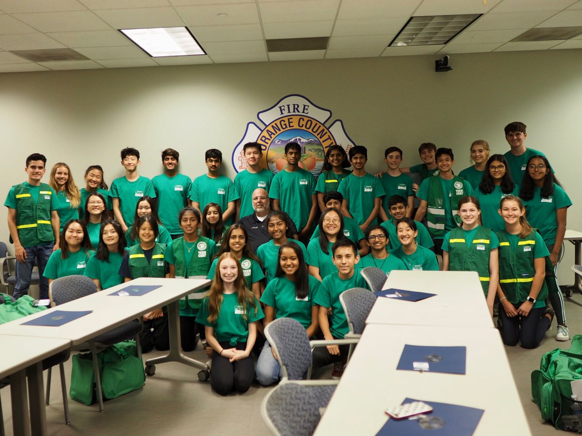 Irvine Teen CERT Class 81 graduated on Tuesday! Teen CERT is a training program that prepares teens to help themselves, their family, and their school in the event of a disaster. For more info and to participate in a future CERT Training Class, visit cityofirvine.org/cert.