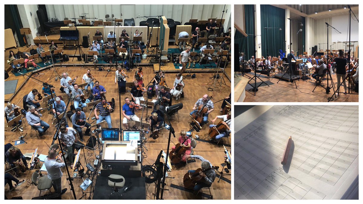 Fantastic Recording Day 1 with the orchestra at Babelsberg Studios. Amazing experience! #filmcomposer #filmmusic #filmscore #soundtrack