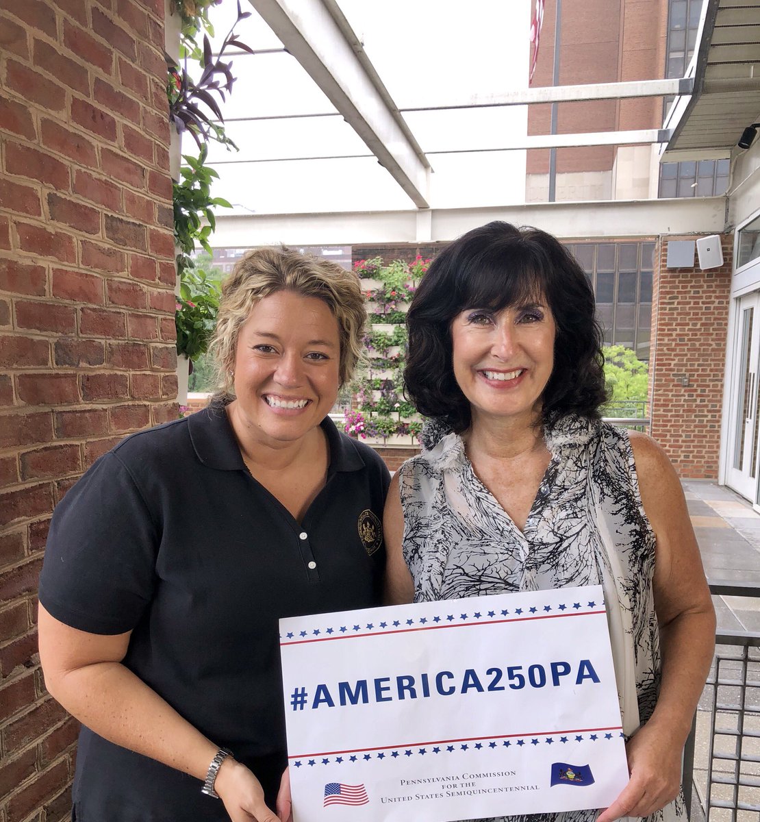 America250_PA's tweet image. Thanks to Commissioners Justino Navarro, @RepWendi , Joanne Grossi and Matt Taylor for participating in the #LaunchVideo today! #America250Pa🇺🇸