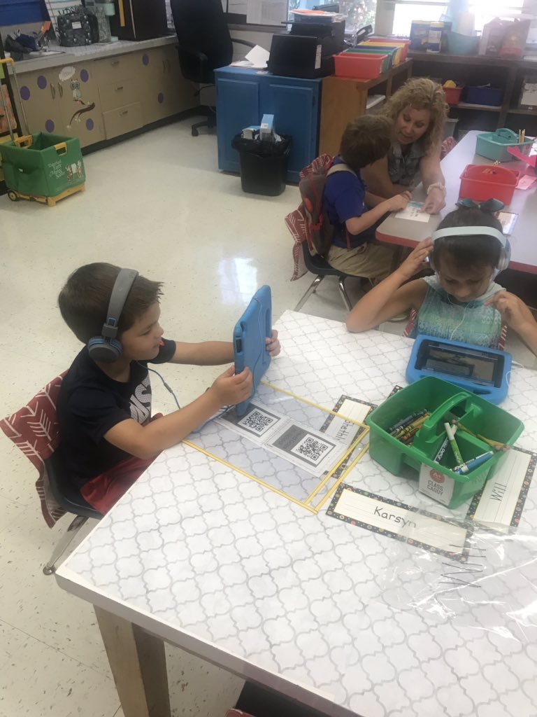 CShomber's tweet photo. Kinders at Saks Elementary are busy learning about literacy stations! ABC sort, ipads for listening center, story retell, and exploring nonfiction books. #seswildcats @ccboe_news @ARaySESWildcats https://t.co/eKUiZBvejy