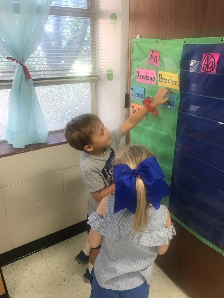 CShomber's tweet photo. Kinders at Saks Elementary are busy learning about literacy stations! ABC sort, ipads for listening center, story retell, and exploring nonfiction books. #seswildcats @ccboe_news @ARaySESWildcats https://t.co/eKUiZBvejy