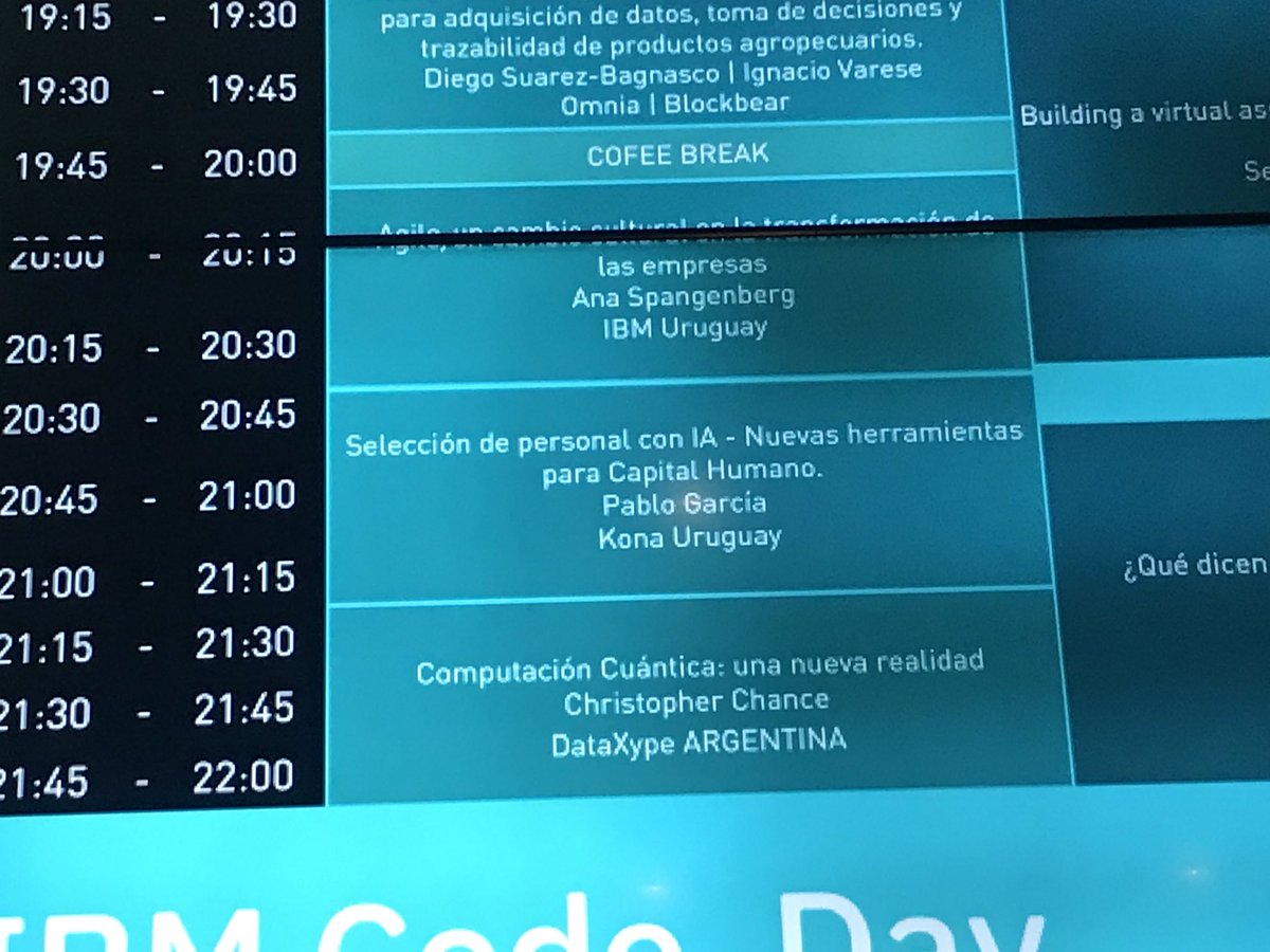 carla_salvadori's tweet photo. En el #IBMCodeMVD con los mejores desarrolladores, testeando nuestro nuevo #chatbot de #selecciondepersonal . #IA para #RRHH Gracias @konacloud por sumarse a este desafio! https://t.co/25uBwMfcLC