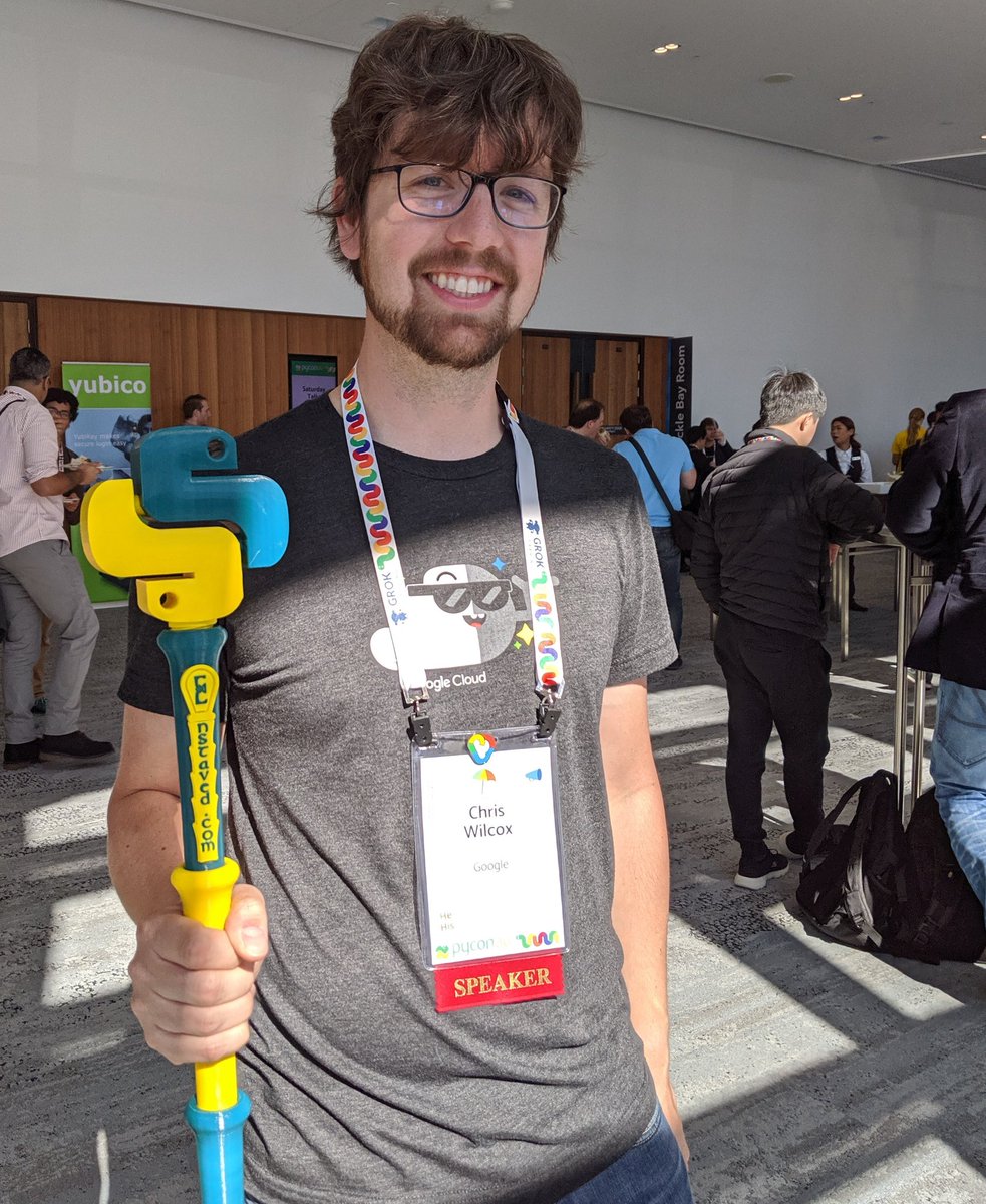 chriswilcox47's tweet image. @PythonicStaff is making rounds at #PyConAU.