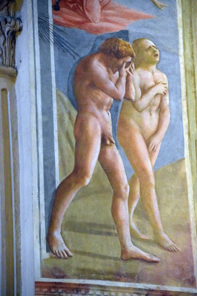 布施英利 ジュリアン オピーの 歩く人 みて ふとマサッチオの 楽園追放 を想った T Co wzhqc Twitter