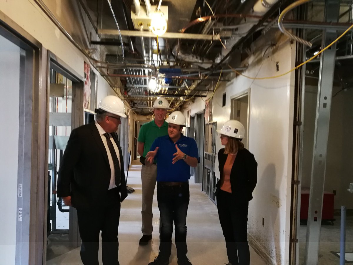 Good visit today with the MPP for <a href="/QCHOttawa/">Queensway Carleton Hospital & Foundation</a>, <a href="/JR_Ottawa/">JR_Ottawa</a>.  We toured our 4th floor reno and discussed challenges and opportunities at the hospital.