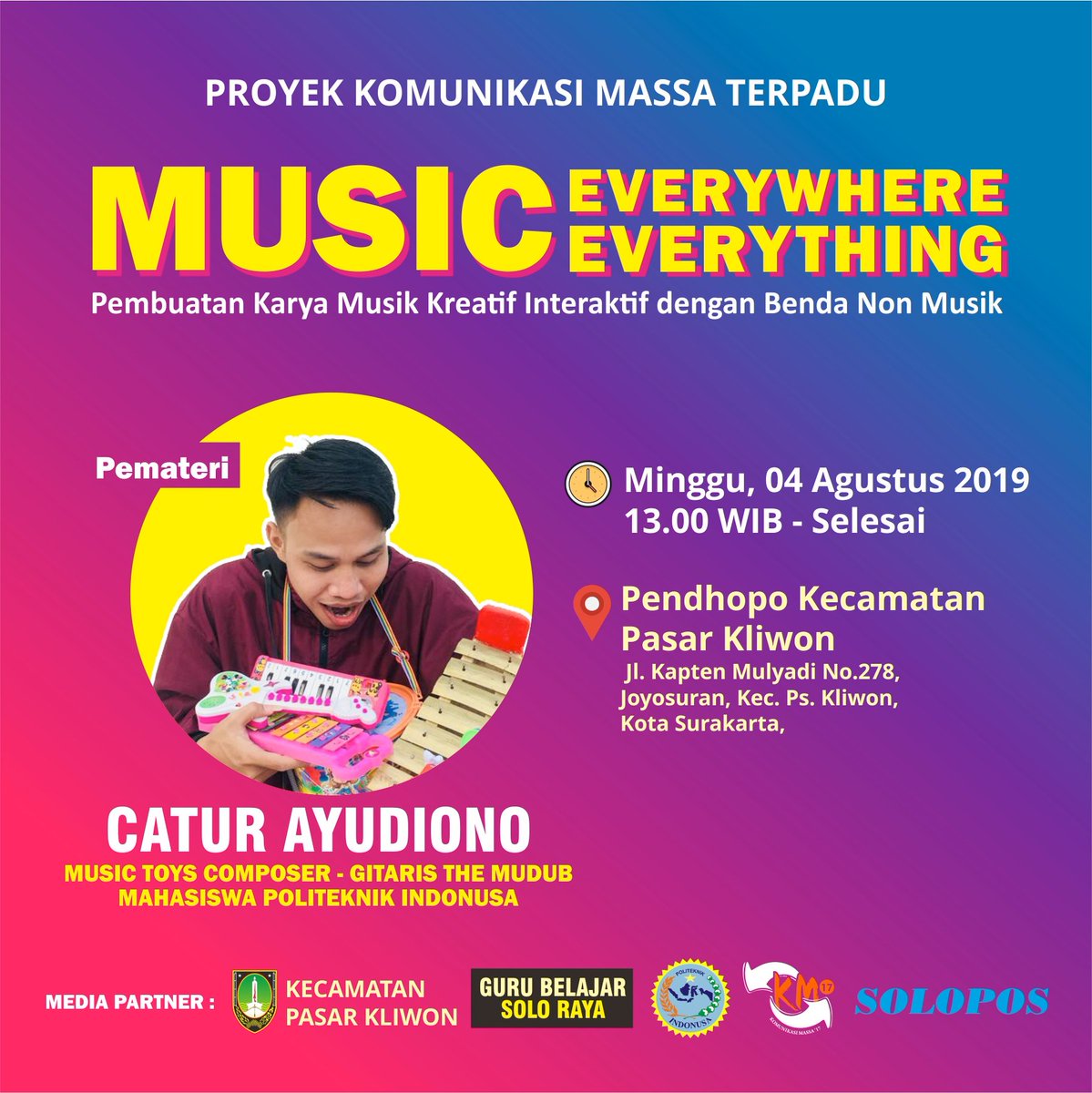 Monggo belajar bareng membuat musik dengan benda yang ada di sekitar kita :-D #musictoyscomposing