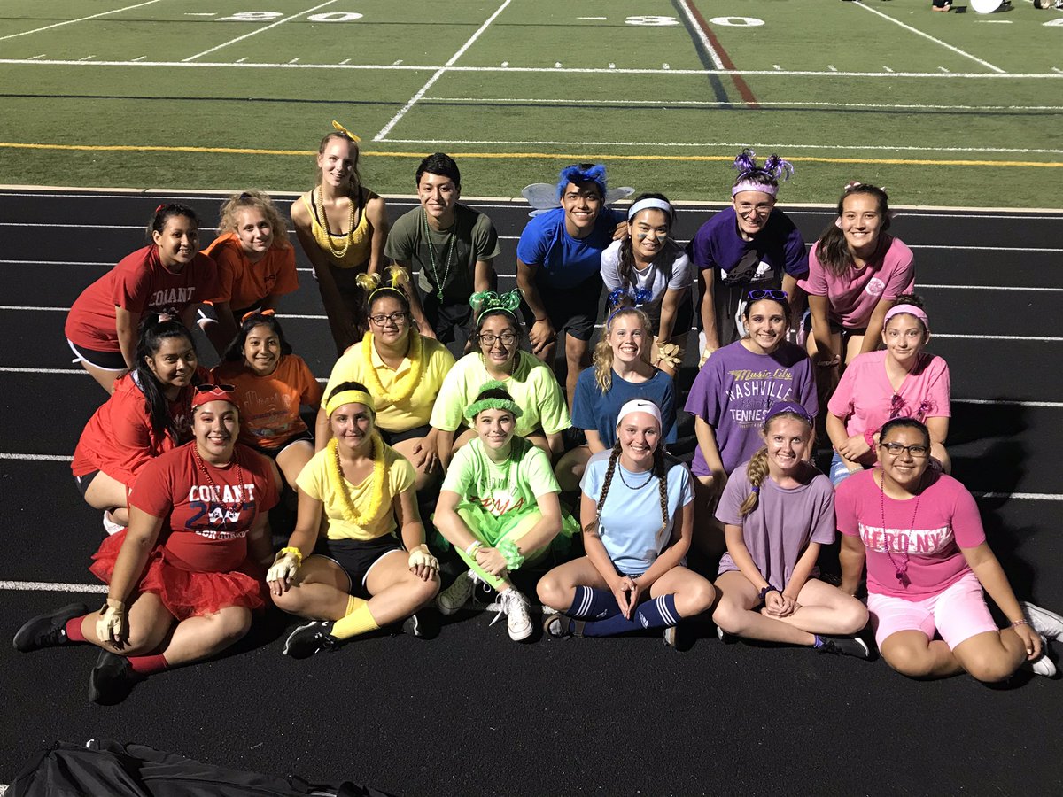 ConantCG's tweet photo. Great day at band camp winning “hardest working section of the week!” It’s been a lot of work but we have some great progress to be proud of! @ConantBand @ConantClubs #rainbow #queen https://t.co/v7S4tU2eR1
