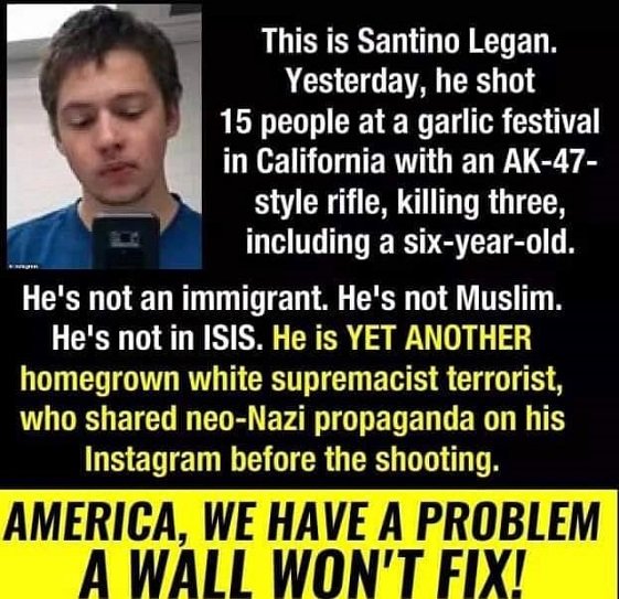RUDYRUACHO's tweet photo. @NRA @TheDemocrats @HouseDemocrats The #NRA is fully responsible for this shit! NOTE: If a bartender serves drinks to a drunk client, drives home and kills someone in an accident. The bartender/bar would be held responsible and charged for contributing to the vehicular homicide! https://t.co/ZdR1kuBbDQ