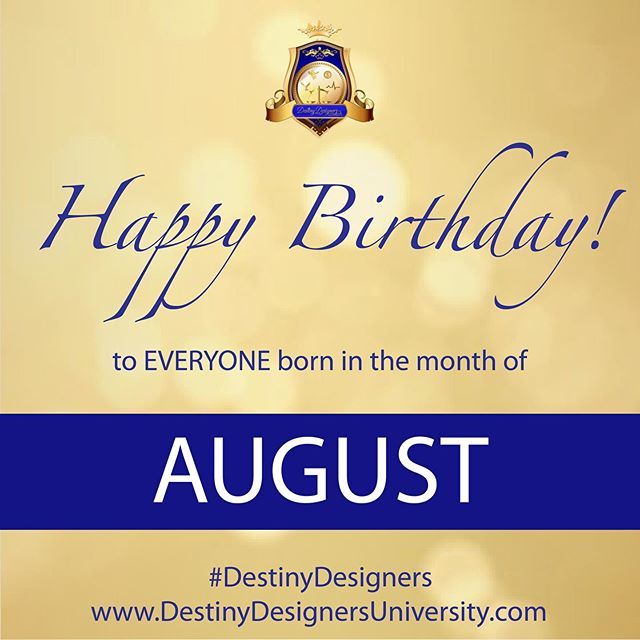 destinydesignu's tweet photo. Happy Birthday to all of our August Babies! Tag and post your special day if this is your month. Wishing you God's continued blessings on your special day &amp; always.. #birthdayturntup #birthdayblessings #DestinyDesigners #Faithpreneurs
Countdown to #FPWK2… https://t.co/Z86VmLSURT https://t.co/2XqVtkWuZa