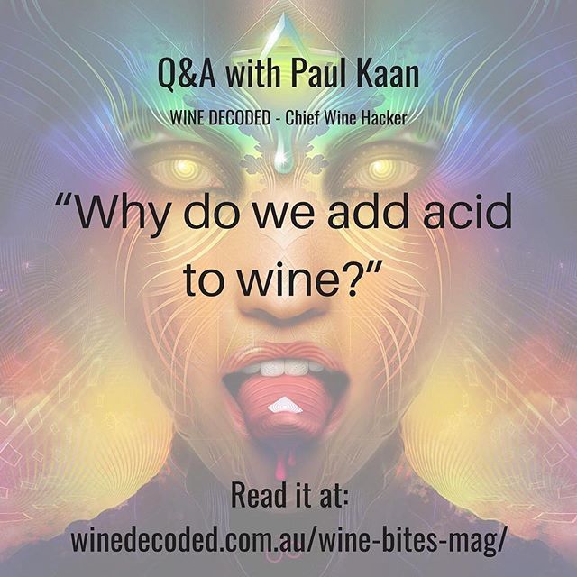 WineDecodedAU's tweet image. #Repost @winedecoded
・・・
In today Wine Bite Mag Article, we explore why we add acid to wine, looking at the chemistry, and, impact on taste, as well as how it will affect the wines ability to age.

Read it at winedecoded.com.au/wine-bites-mag/ link in Bio

Enjoy!

#Winehacker #W…