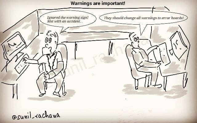 sunrac2025's tweet photo. Warnings are important ! #codingisfun #cartoon #dailycartoon #sunractoons #saturday #coding #codinglife #codingmemes #developer #developerlife #developerdiaries #development #softwaredeveloper #technology #webdeveloper #instalike #tech #instadaily #webto… https://t.co/8ZSG6jf45b https://t.co/Yhb3UUlaZA