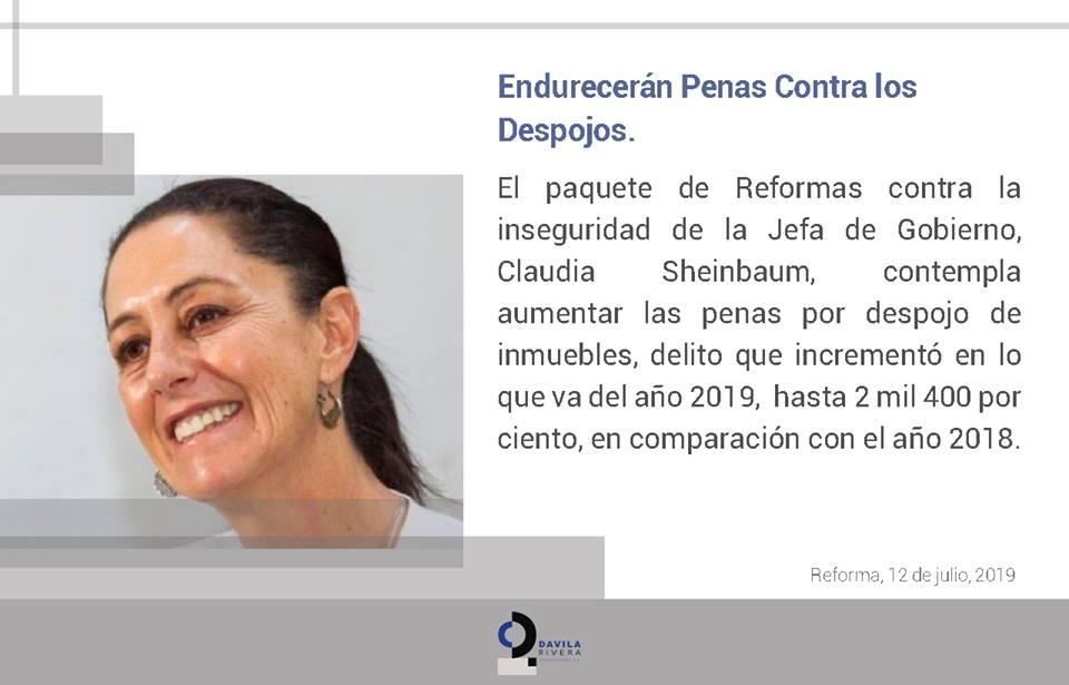 DvilaRivera's tweet photo. Se aumentan penas por despojo de inmuebles.

#DRConsultores #Robo #NoticiasCDMX https://t.co/06MC7PeVxq