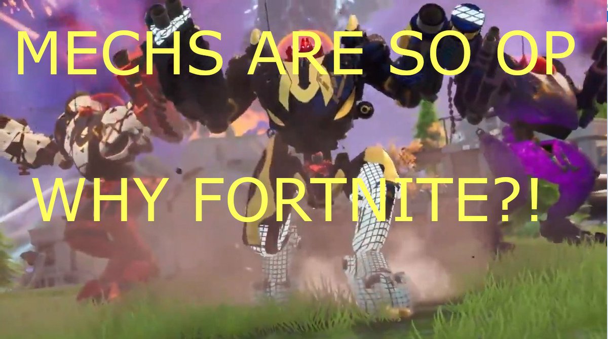 HypeTheHusky's tweet photo. My reaction to the new Fortnite Mechs https://t.co/v8C7vplyZs XD https://t.co/D0KDVRPcgL