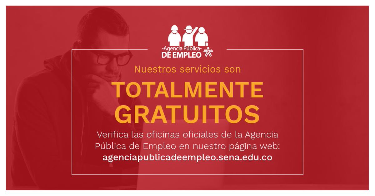 SENAComunica's tweet photo. Si estás interesado en participar en las convocatorias laborales de la #AgenciaPúblicadeEmpleo de @SENAComunica. Ingresa a 👉 https://t.co/0IuTMbcfbf y conoce las puntos oficiales. https://t.co/qhM6JUELfp