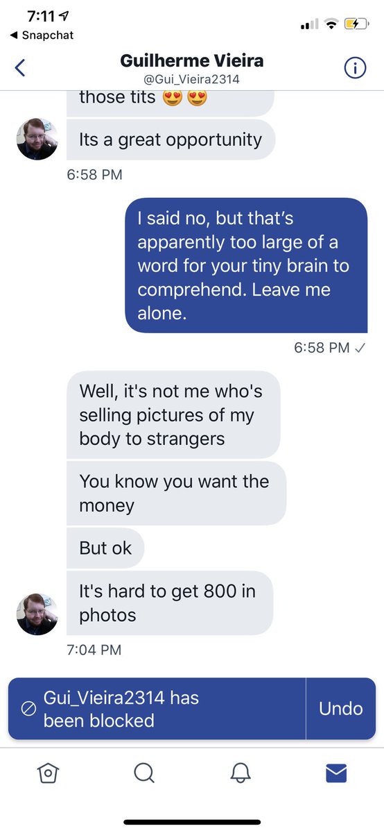 I fucking hate people. Just because I sell nudes means I can’t say no? Go suck a dick. @Gui_Vierira2314 will waste your time pretending to want to buy pics.