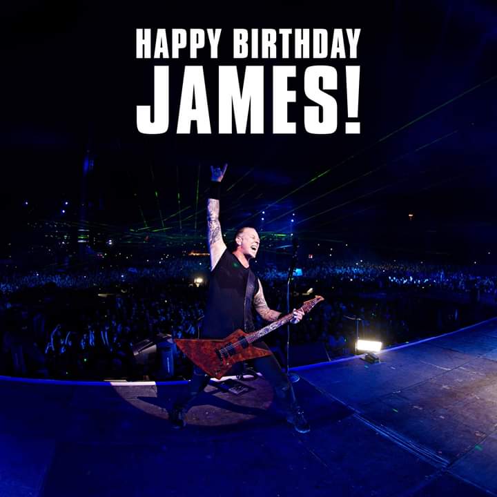 3 agosto 1963 Happy Birthday James Hetfield. 