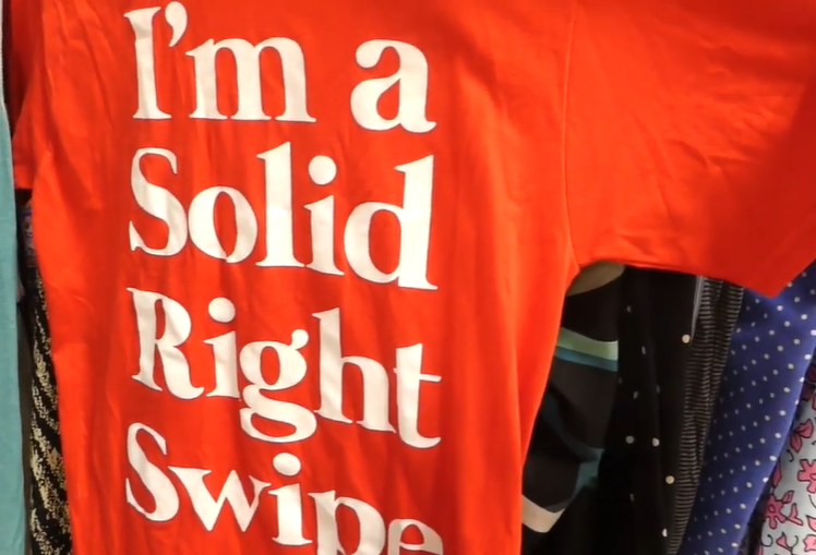 VVajazzles's tweet photo. Even Goodwill t shirts can tell that I'm a temptress.  Really though, I am penis napalm and guys would rather fuck a melon, pie, or cheese grater.  #thriftthick https://t.co/rvFkuquT7g
