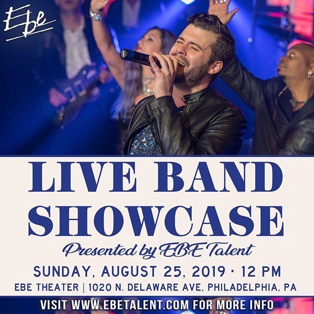 EBELAStarz's tweet photo. Join us on Sunday, August 25th to experience some of the best wedding entertainment in Philadelphia! Snacks, refreshments, and valet will be provided. To register, use the link in our bio! 🎶⁠
-⁠
#ebetalent #livebandshowcase #sundayfunday #weddingplan… https://t.co/JZ0tIJIhgV https://t.co/epoXnj7pE0