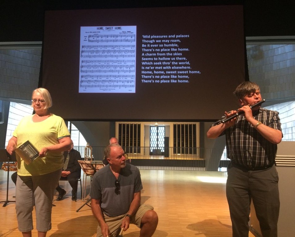 ChinookCHS's tweet photo. Great presentation this afternoon @nmc_canada by Bob Pearson (and band!) bringing to life the story of Fred Bagley, who rose from a humble bugler to one of #Calgary's musical leaders. #HistoricCalgaryWeek #HCWYYC https://t.co/3SQbk0ewI0