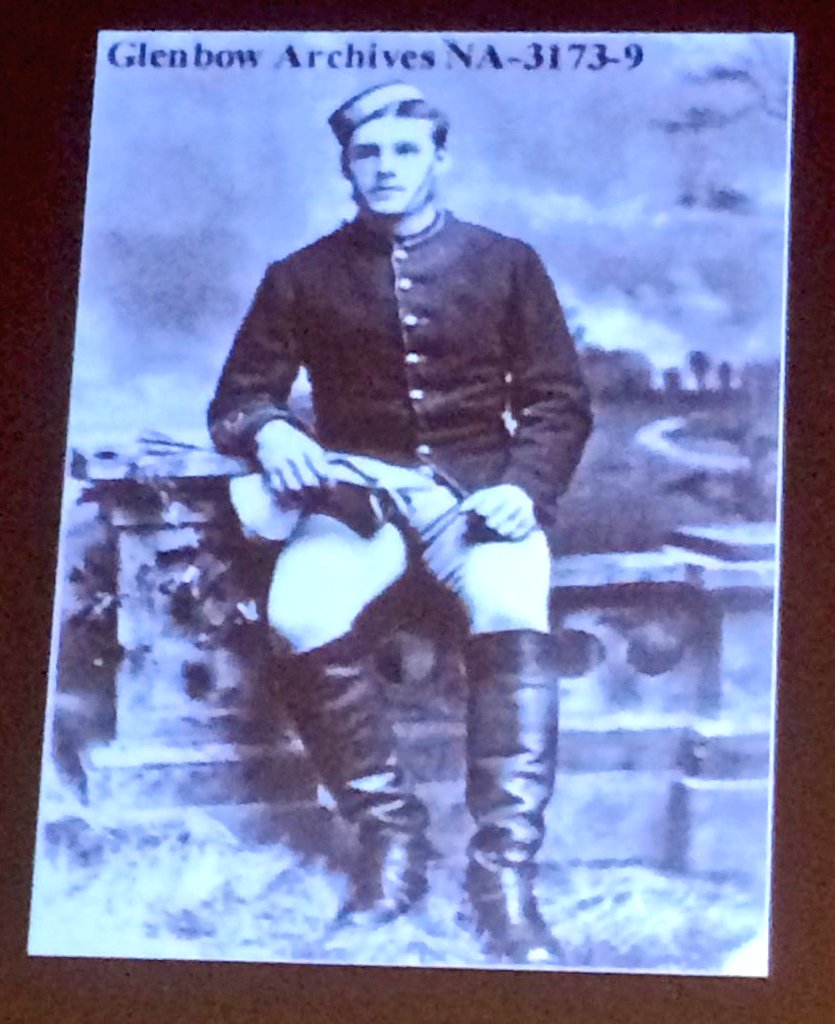 ChinookCHS's tweet photo. Great presentation this afternoon @nmc_canada by Bob Pearson (and band!) bringing to life the story of Fred Bagley, who rose from a humble bugler to one of #Calgary's musical leaders. #HistoricCalgaryWeek #HCWYYC https://t.co/3SQbk0ewI0