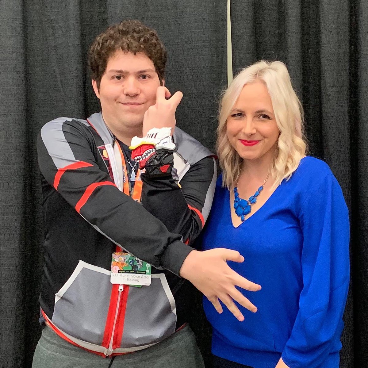 JDMonatVO's tweet photo. For the first time in three years, I finally got to meet @AndreaLibman again! It still warms my heart that she remembers me even after all these years! #BronyCon2019 #brony #MLPFiM #ryusoulger #queboom #ryusocool #kingdomhearts #maymyheartbemyguidingkey https://t.co/V9nh7WSO4c