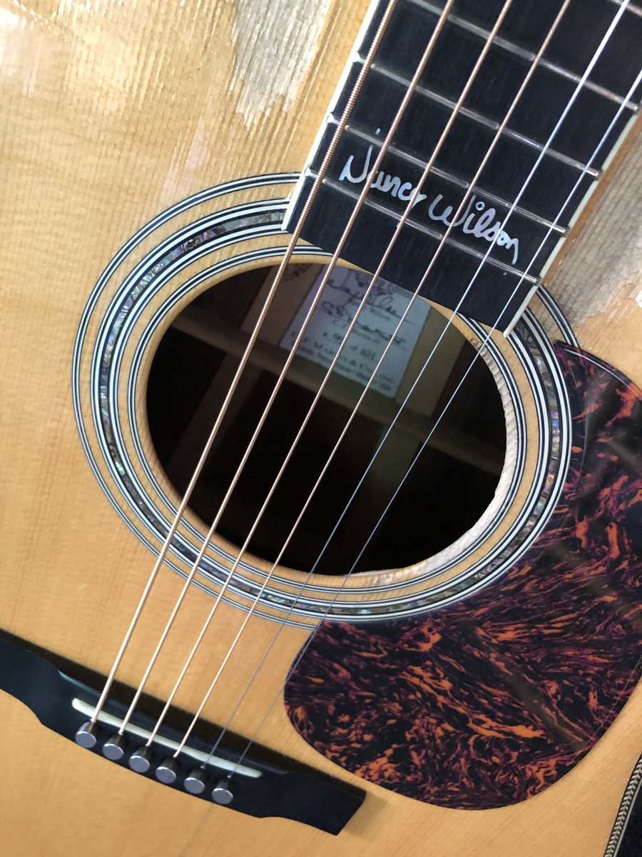 FU_Tone's tweet photo. Rockin https://t.co/34FeWpV7Jk Ti &amp; Brass Acoustic Bridge Pins with @NancyWilson Of @officialheart! #guitar #legend #heart @MartinGuitar #martinguitar #takamini @OrangeAmps #futone #guitargirl https://t.co/nPUf0m2n9V