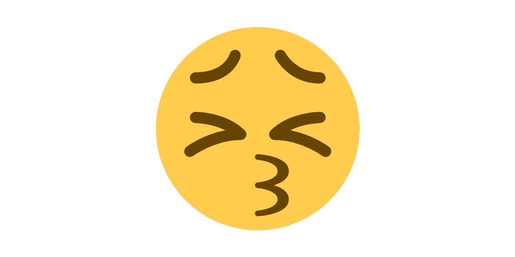 Emoji Mashup Bot 🫡 on X: 😗 kissing + 🤥 lying =