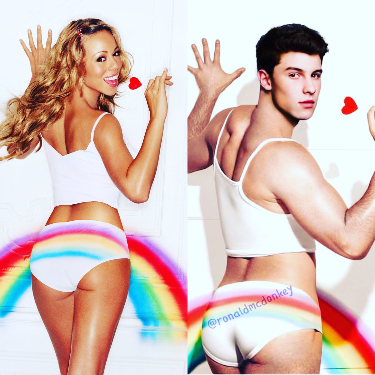 mariahbigfan1's tweet photo. #WhoWoreItBetter @MariahCarey or @ShawnMendes #Rainbow #MariahCarey #ShawnMendez #Lambily #Lamb #VoteInTheComments https://t.co/LnnopVi8kj