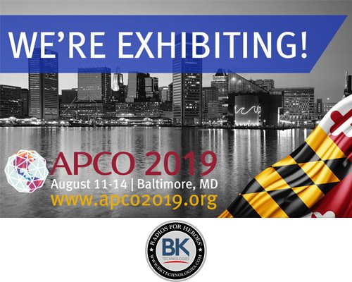 BKTechUSA's tweet image. Education, networking, exhibits, involvement and not to mention, a whole lot of FUN! Make plans to join us at APCO 2019 August 12-13th, Booth #1121, in Baltimore. apco2019.org  
#bktechnologies #twowayradios #communications #landandmobile #publicsafety #APCO #APCO2019