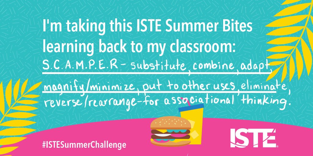 MsC_loves_math's tweet photo. One bite-sized creativity takeaway from the #ISTESummerChallenge https://t.co/wpNLqygtjU