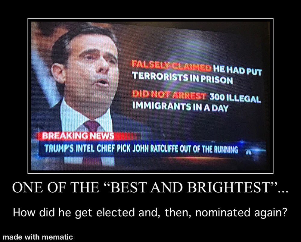 congosdad's tweet photo. @RepRatcliffe #LiarInCongress What else has #RepRatcliffe lied to #America about? #Texas & the nation must demand better. Vote for integrity. #VoteRatcliffeOut @OversightDems @HouseJudiciary @CREWcrew @TheDemCoalition @DefendDemocracy @ForTheRuleOfLaw @TexasTribune @TexasMonthly @TPPF https://t.co/uMOKiCFmjs