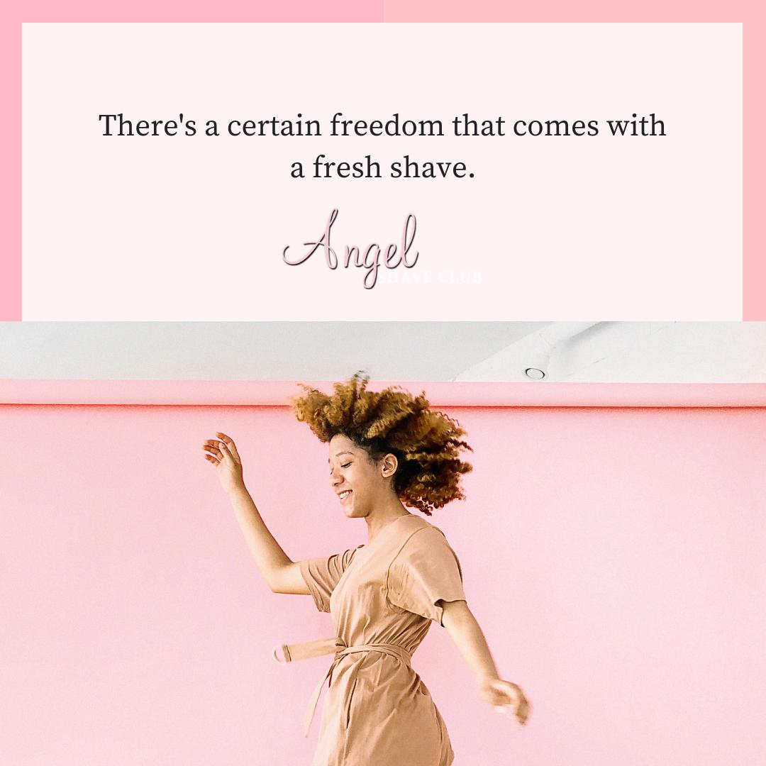 AngelShaveClub's tweet photo. Even skipping feels better after a good shave! Find your freedom. 
#exfoliate #razor #beautytips #shaving #shavingcream #legs #shaving #shavingcream #legs #beauty #skincare #hair #health #skin #product #woman #freedom https://t.co/POrbo7UW8e
