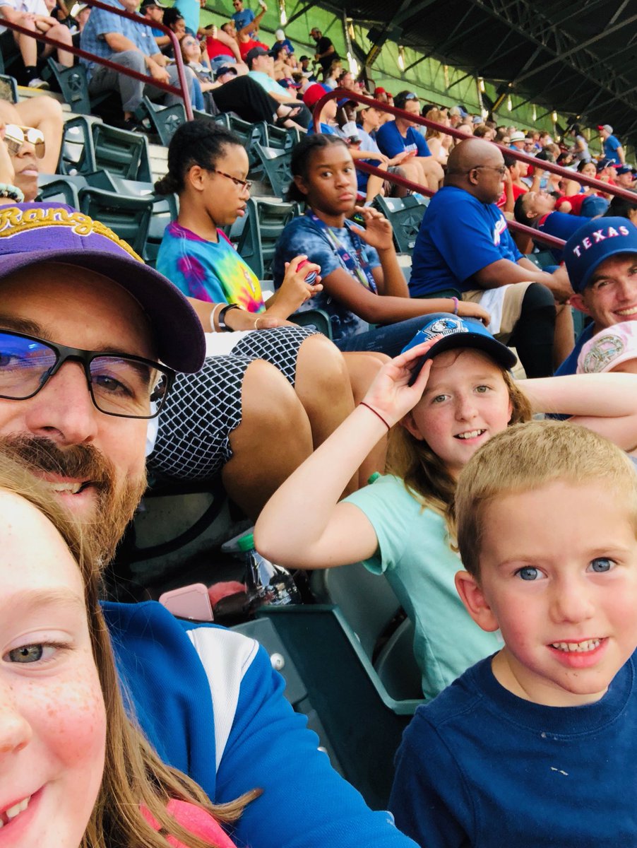 AaronCarp's tweet photo. Love coming to the ⁦@Rangers⁩ game with the family! #myrangers https://t.co/x1CFEP83gB
