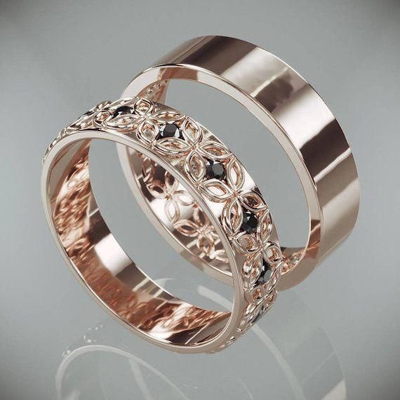 So, these are mine and <a href="/LikeMySouI/">.</a> wedding bands. 

We got hitched yesterday on our one year anniversary. 

Surprise. 

#Summer2K19