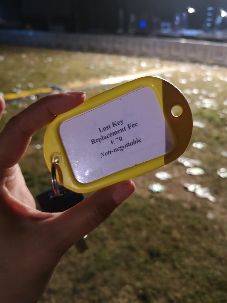 OK, what's this? Found a key at the main stage. Holler if it's yours. Please rt to get it home #atn19