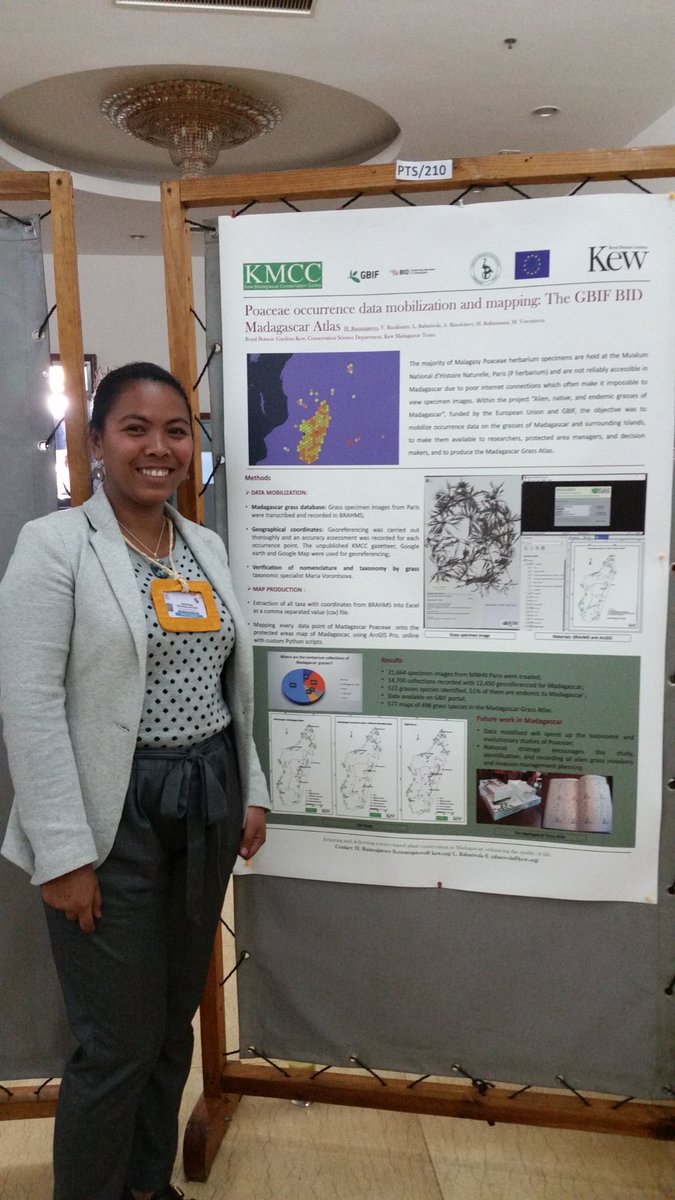 heniraza's tweet photo. Well done!!! First poster and first international congress!!! Enjoing talking about our 15 months  hard work in grasses occurrencies!! Thanks to BMT for giving me this chance, thanks also to all my team @RABARIVOLALinah @HRalimanana @KmccVelosoa @vorontsovams  @TeamKMCC https://t.co/Seh1ezukrd