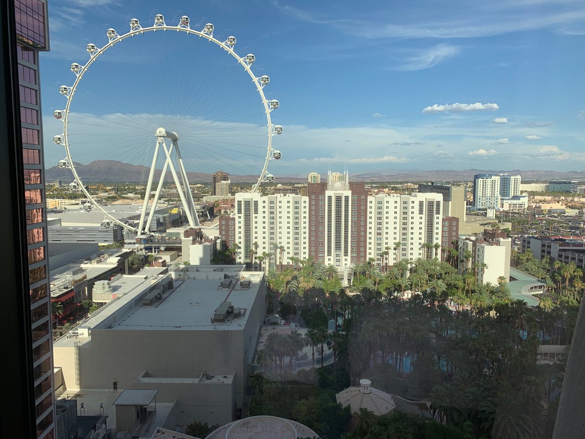 The view from our room at the Flamingo, off the strip!
#TrulyBlessed