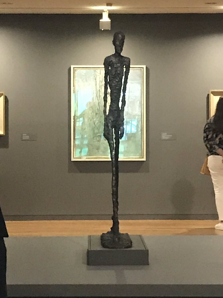 vfseuphoria's tweet photo. #fd95miccheckyo Hi guys, do you know that Alberto Giacometti’s “Man Walking (version 1)” is 3 times more expensive than the Statue of Liberty? The gallery security man told me that. Another security lady helped us take pictures with the Indian furniture 🥰 They are so kind!! https://t.co/T9Q6poD3b3