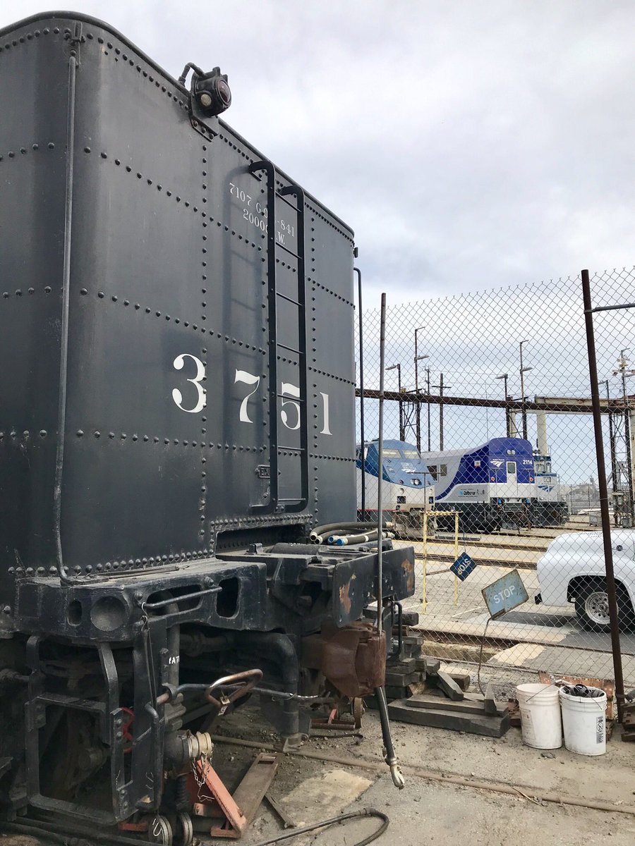 LArailhistory's tweet photo. Two spots left for our visit to Santa Fe 3751โs worksite in downtown LA! The first in years allowed by @sf3751 ... Info at https://t.co/3eZ6tEKV8Q
#trains #dtla #lahistory #santafe3751 #gotsteam https://t.co/0deqimTK2Q
