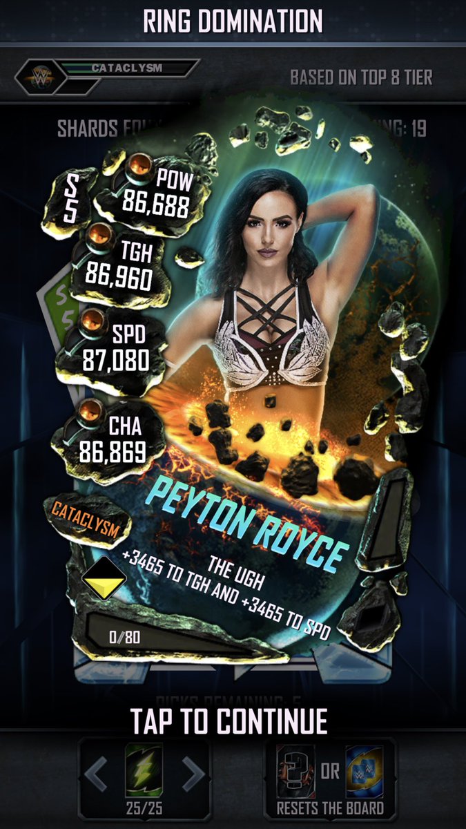 Liam5x's tweet photo. Haven’t tweeted on this account for awhile so here’s my latest tier pull 😍 #WWSuperCard https://t.co/7xGfH5dHAG