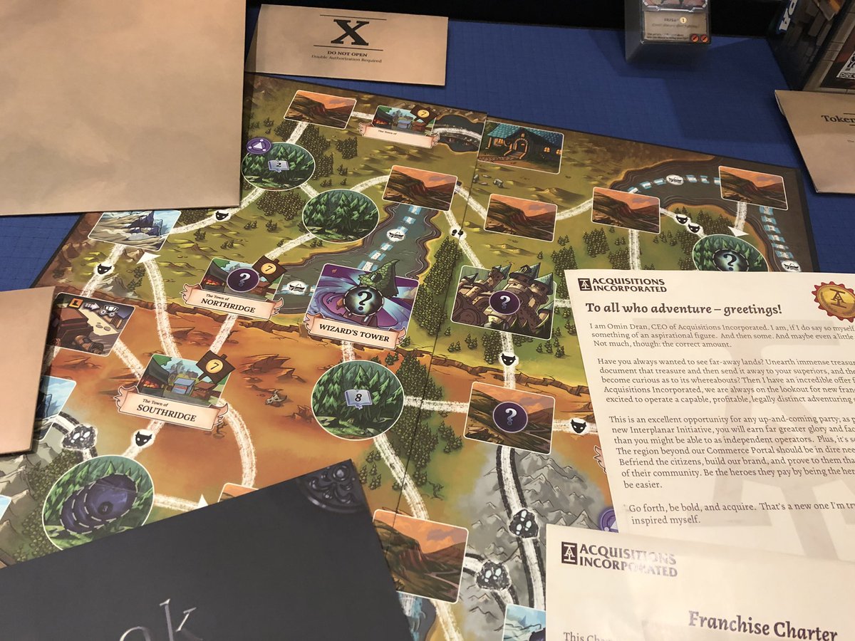 manvsmeeple's tweet image. Clank! Legacy Acquisitions Incorporated from @PlayRenegade @direwolfdigital!  Gorgeous.  I think this is going to be a very fun adventure!  Take a look but don’t look too close! #boardgames @Gen_Con #gencon2019
